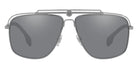 VERSACE VE2242 10016G 61 - Gunmetal / Light Gray Mirrored Black