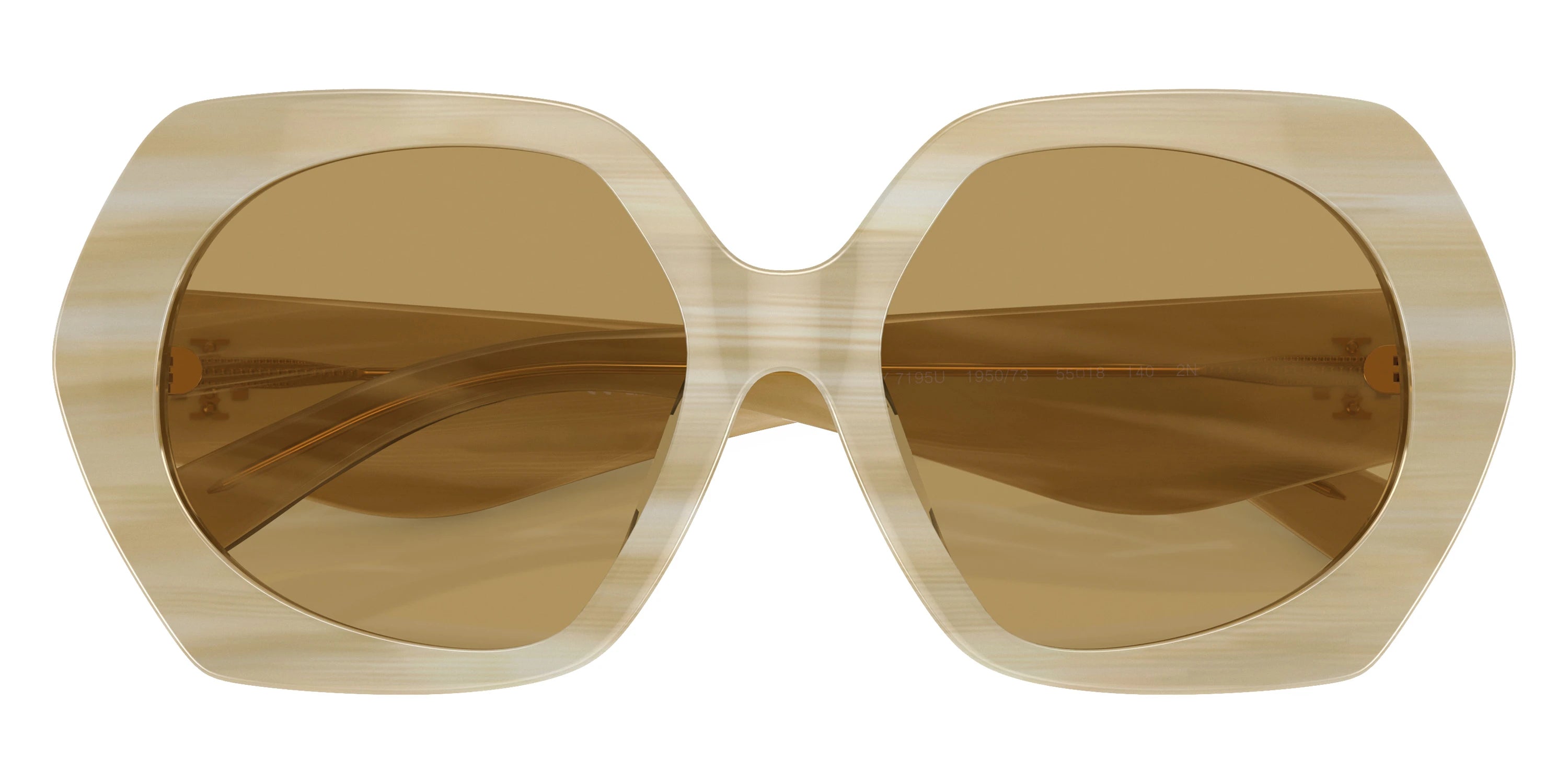 Tory Burch TY7195U 195073 55 - Ivory Horn / Brown