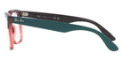 Ray-Ban RX4487VF 8194 54 - Dark Green on Transparent Light Red