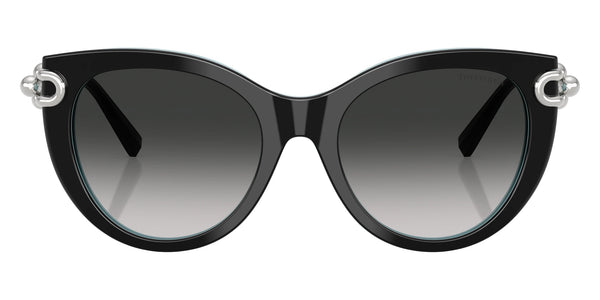 Black on Tiffany Blue / Gray Gradient / 53-19-140