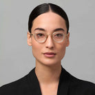 Akoni Agile 416A 41 - Brushed White Gold/Crystal Clear #id:akoagile416a_s:102115