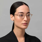 Akoni Agile 416A 41 - Brushed White Gold/Crystal Clear #id:akoagile416a_s:102120