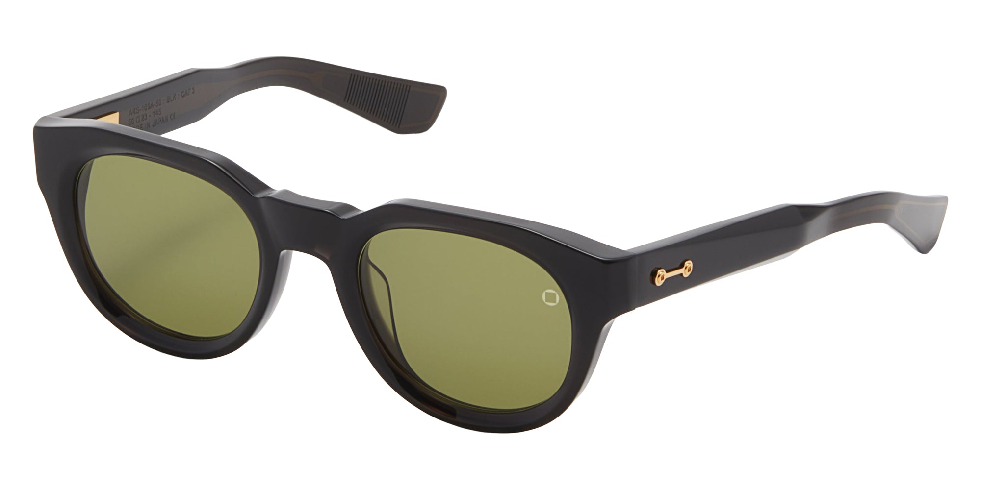 Akoni Alpha 109A 50 - Black Crystal/Yellow Gold #id:akoalpha109a_s:104105