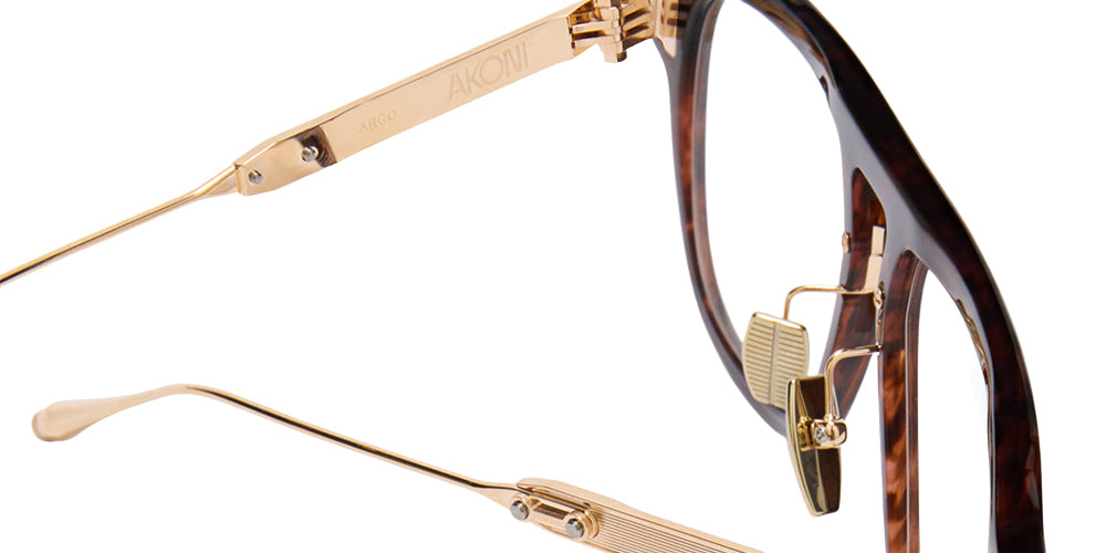 Akoni Argo AF 538B 55 - Havana/12k Gold #id:akoargoaf538b_s:102115