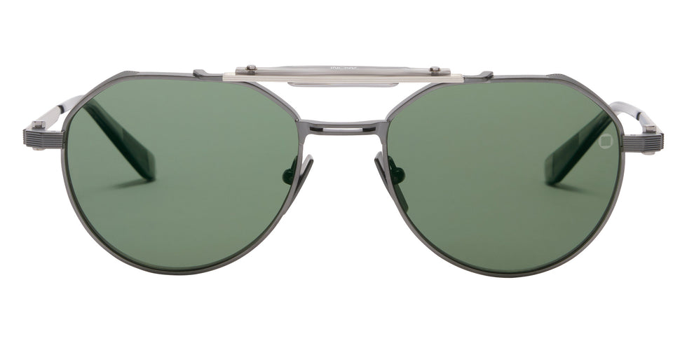 Akoni Astrolis 546A 55 - Black Iron with Silver Details/Gray Swirl / G15 Polarized #id:akoastrolis546a_s:106100