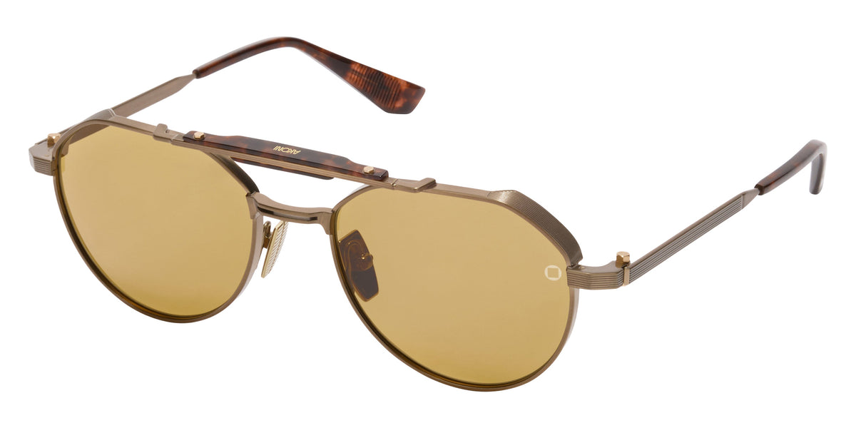 Akoni Astrolis 546D 55 - Antiqued 12k Gold with 12k Gold Details/Havana / Senape Lenses #id:akoastrolis546d_s:100105