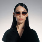 Akoni Athena 408C 51 - Nude and Gray Swirl/Rose Gold / Dark Brown/Pink Gradient #id:akoathena408c_s:104115