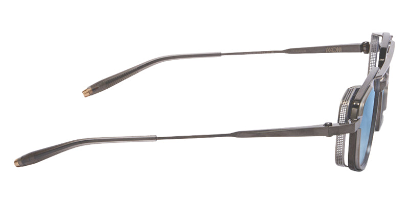 Akoni Atlantis 534B 55 - Brushed Black Rhodium with Black Palladium/Crystal Gray / Dusty Blue Gradient #id:akoatlantis534b_s:102110