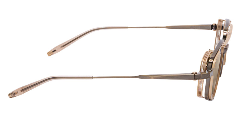 Akoni Atlantis 534C 55 - Antique Gold with Brushed 12k Gold/Crystal Sand / Dark Brown #id:akoatlantis534c_s:104110