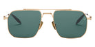 Akoni Atlas 545A 55 - Brushed 12k Gold/Black / Deep Emerald Green #id:akoatlas545a_s:102100