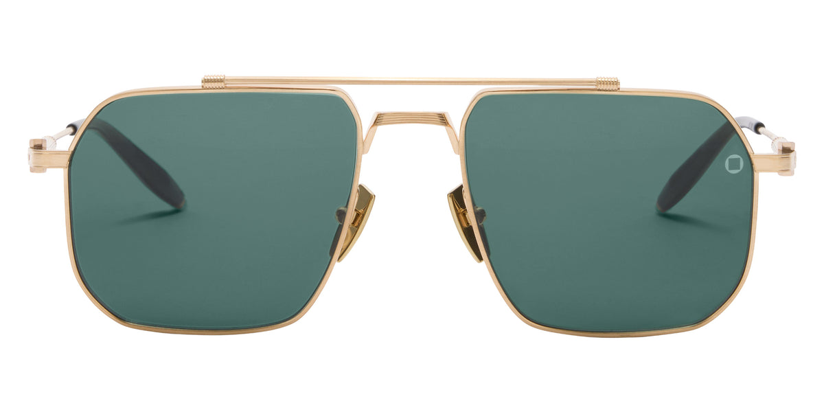 Akoni Atlas 545A 55 - Brushed 12k Gold/Black / Deep Emerald Green #id:akoatlas545a_s:102100