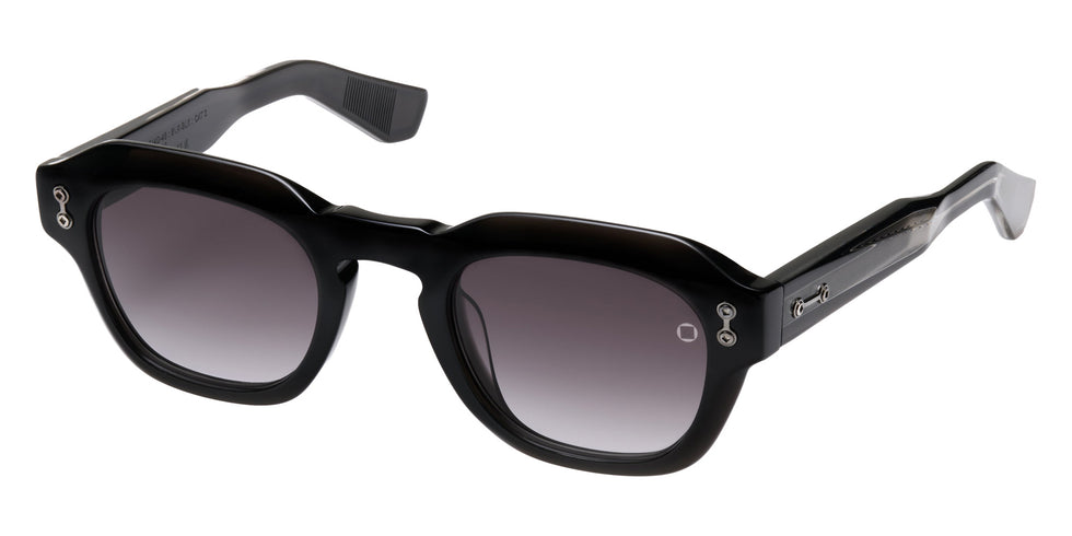 Akoni Blaze 514D-51 51 - Crystal Black/Black Rhodium / Dark Gray to Light Gray #id:akoblaze514d51_s:106105