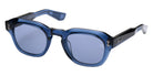 Akoni Blaze 514E 48 - Crystal Clear/Black Palladium with Shiny Palladium / Dusty Blue #id:akoblaze514e_s:100105