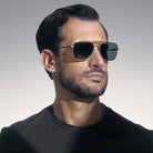 Akoni Eos 201A 57 - Brushed White Gold/Dark Tortoise / G-15 #id:akoeos201a_s:100120