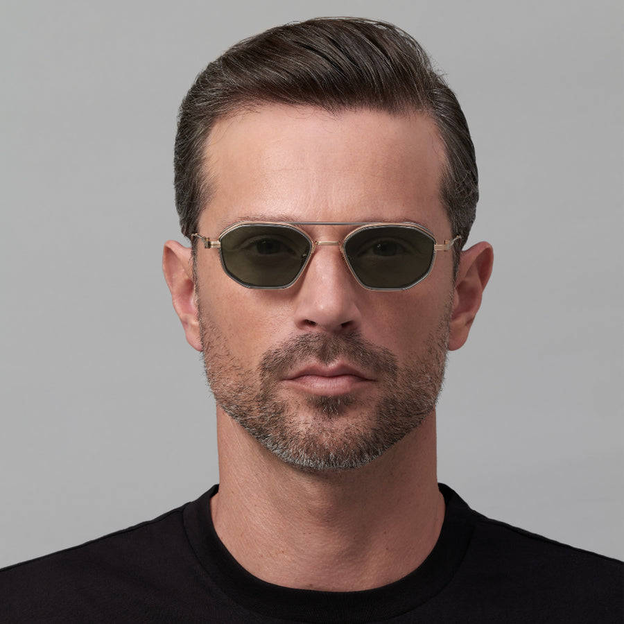 Akoni Eris-Two 508E 51 - Brushed Silver/Brushed Black Rhodium / Dark Gray #id:akoeristwo508e_s:100120