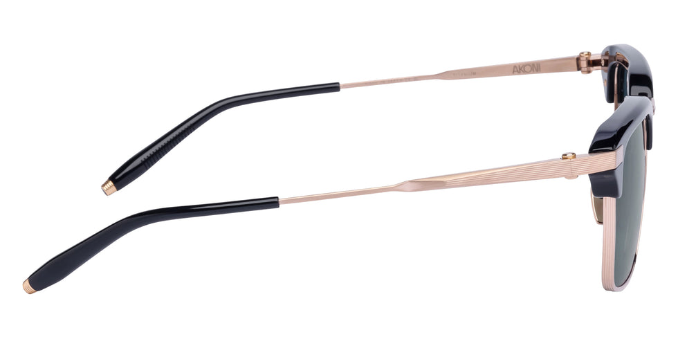 Akoni Euclid 526B 51 - Brushed 12k Gold/Black / Deep Emerald Green #id:akoeuclid526b_s:102110