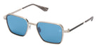 Akoni Giano-Two 548B 50 - Brushed Silver with Antiqued Silver/Gray Swirl / Blue #id:akogianotwo548b_s:102105