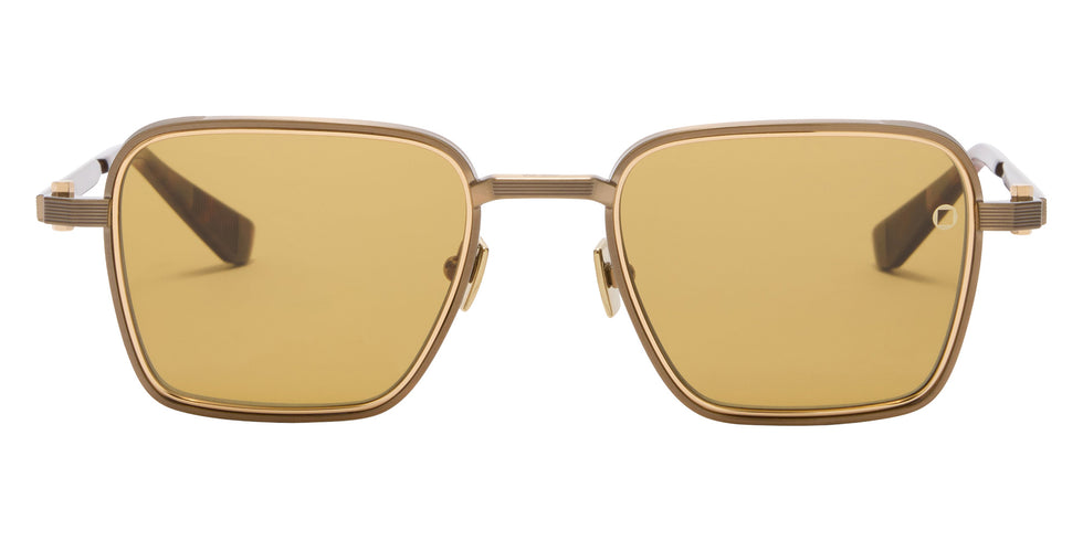 Akoni Giano-Two 548C 50 - Antique 12k Gold with 12k Gold/Havana / Senape #id:akogianotwo548c_s:100100