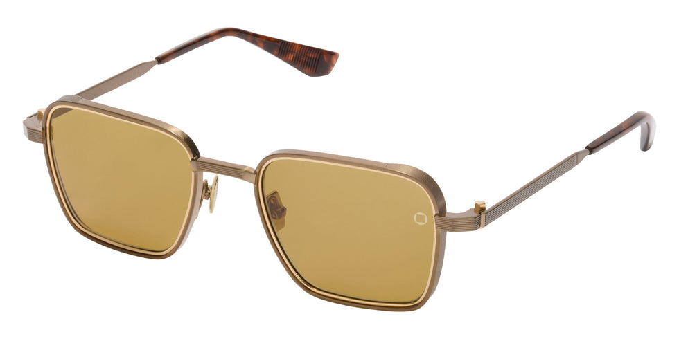 Akoni Giano-Two 548C 50 - Antique 12k Gold with 12k Gold/Havana / Senape #id:akogianotwo548c_s:100105