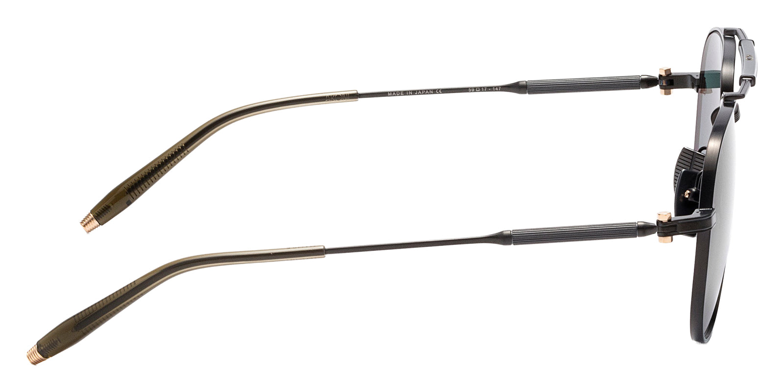 Akoni Hydra 202C 59 - Brushed Black/Olive / Polarized G-15 #id:akohydra202c_s:102110