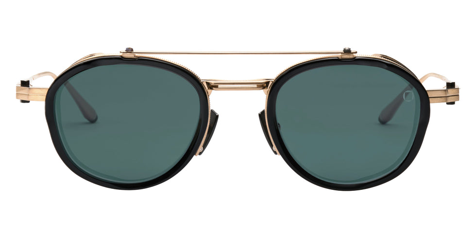 Akoni Infinity 512A 46 - Brushed 12k Gold with Black Rhodium / Deep Emerald Green AR #id:akoinfinity512a_s:102100