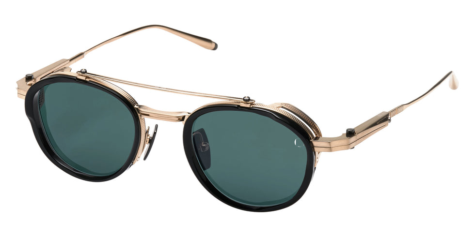Akoni Infinity 512A 46 - Brushed 12k Gold with Black Rhodium / Deep Emerald Green AR #id:akoinfinity512a_s:102105