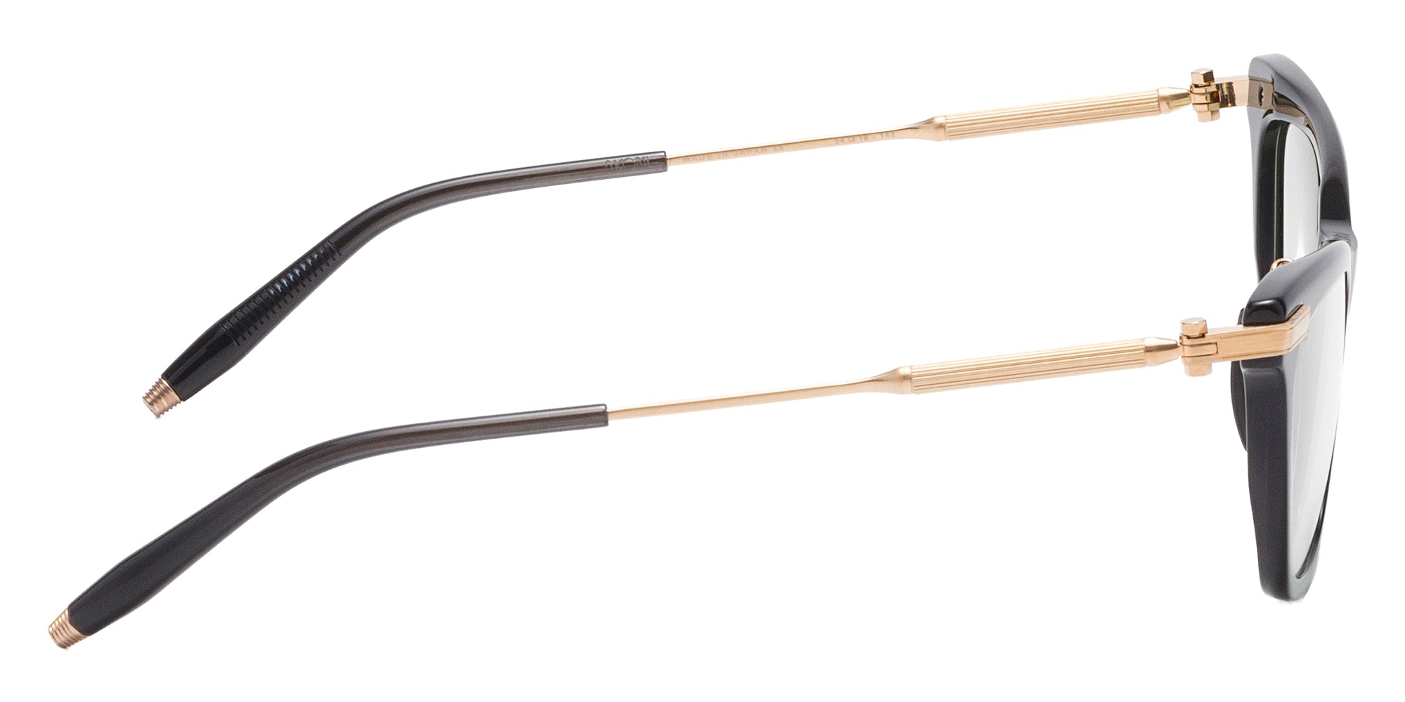 Akoni Iris 404A 54 - Dark Crystal Gray/Brushed White Gold #id:akoiris404a_s:102110