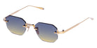 Akoni Juno-One 308E 47 - 12k Gold with Black Palladium / Dark Blue to Yellow #id:akojunoone308e_s:102105