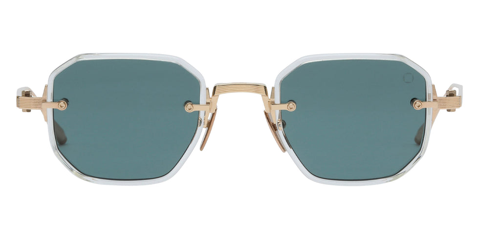 Akoni Juno-Two 307E 47 - Crystal Clear/12k Gold / Deep Emerald Green #id:akojunotwo307e_s:102100