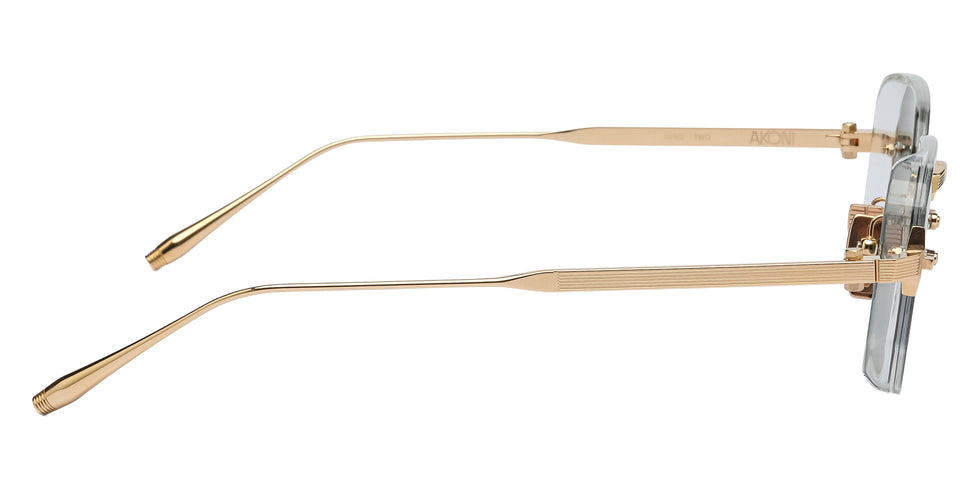 Akoni Juno-Two 307E 47 - Crystal Clear/12k Gold / Deep Emerald Green #id:akojunotwo307e_s:102110