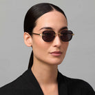 Akoni Juno-Two 307E 47 - Crystal Clear/12k Gold / Deep Emerald Green #id:akojunotwo307e_s:102130