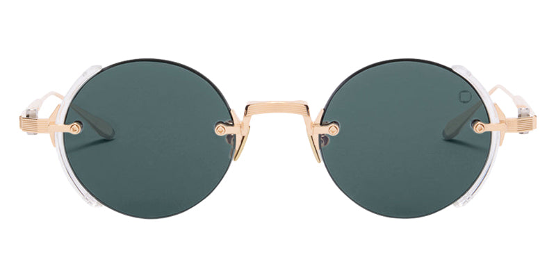 Akoni Jupiter 519D 46 - Shiny 12k Gold/Crystal Clear / Deep Emerald Green #id:akojupiter519d_s:100100