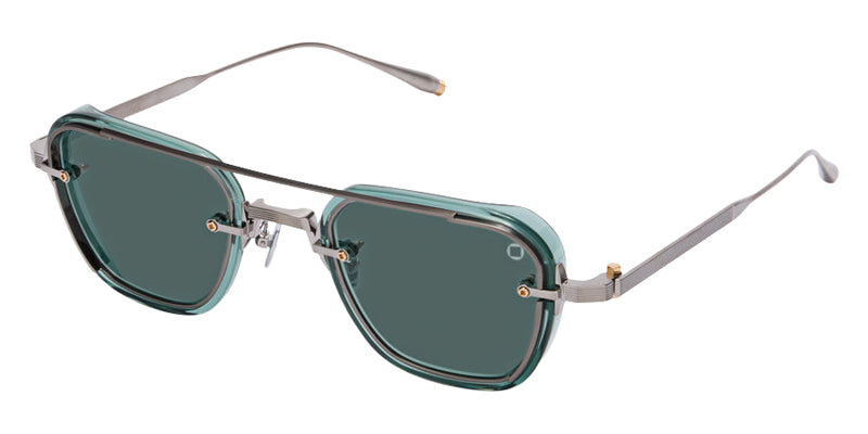 Akoni Jura 537C 49 - Brushed Black Palladium with 12k Gold / Deep Emerald Green #id:akojura537c_s:104105