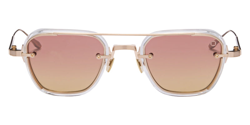 Akoni Jura 537D 49 - Brushed Platinum Gold/Crystal Clear / Mars to Amber #id:akojura537d_s:106100