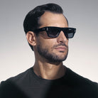 Akoni Leo 101A 54 - Solid Black / Dark Gray #id:akoleo101a_s:102120