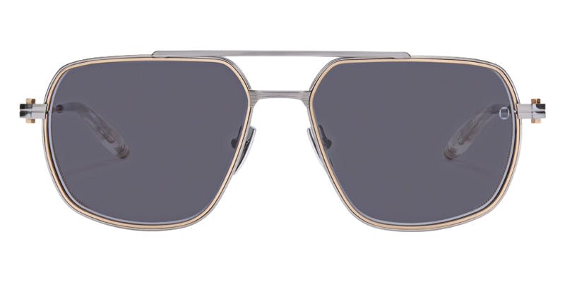 Akoni Pathfinder 503F 59 - Brushed Black Palladium with 12k Gold/Crystal Clear / Gray #id:akopathfinder503f_s:102100