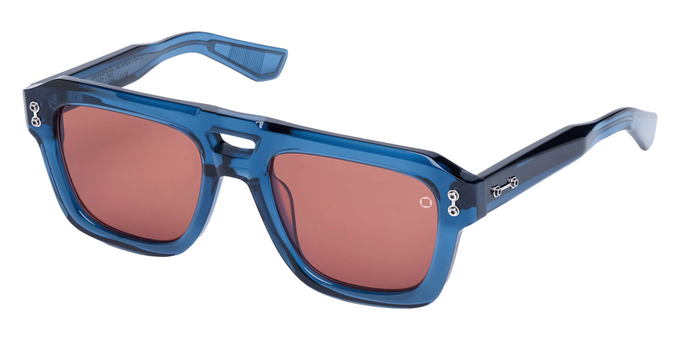 Akoni Perseus 531C 54 - Crystal Blue/Black Palladium / Brandy-Brown #id:akoperseus531c_s:100105
