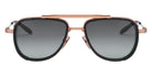 Akoni Spitzer 525A 54 - Brushed Rose Gold/Matte Black / Dark Gray to Light Gray #id:akospitzer525a_s:102100