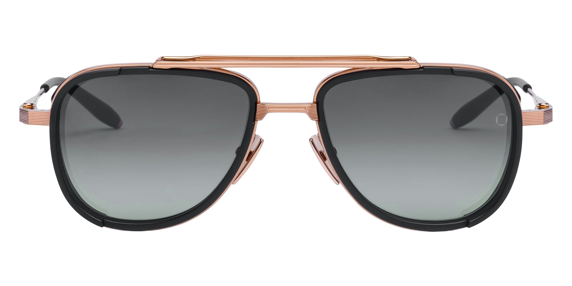 Akoni Spitzer 525A 54 - Brushed Rose Gold/Matte Black / Dark Gray to Light Gray #id:akospitzer525a_s:102100