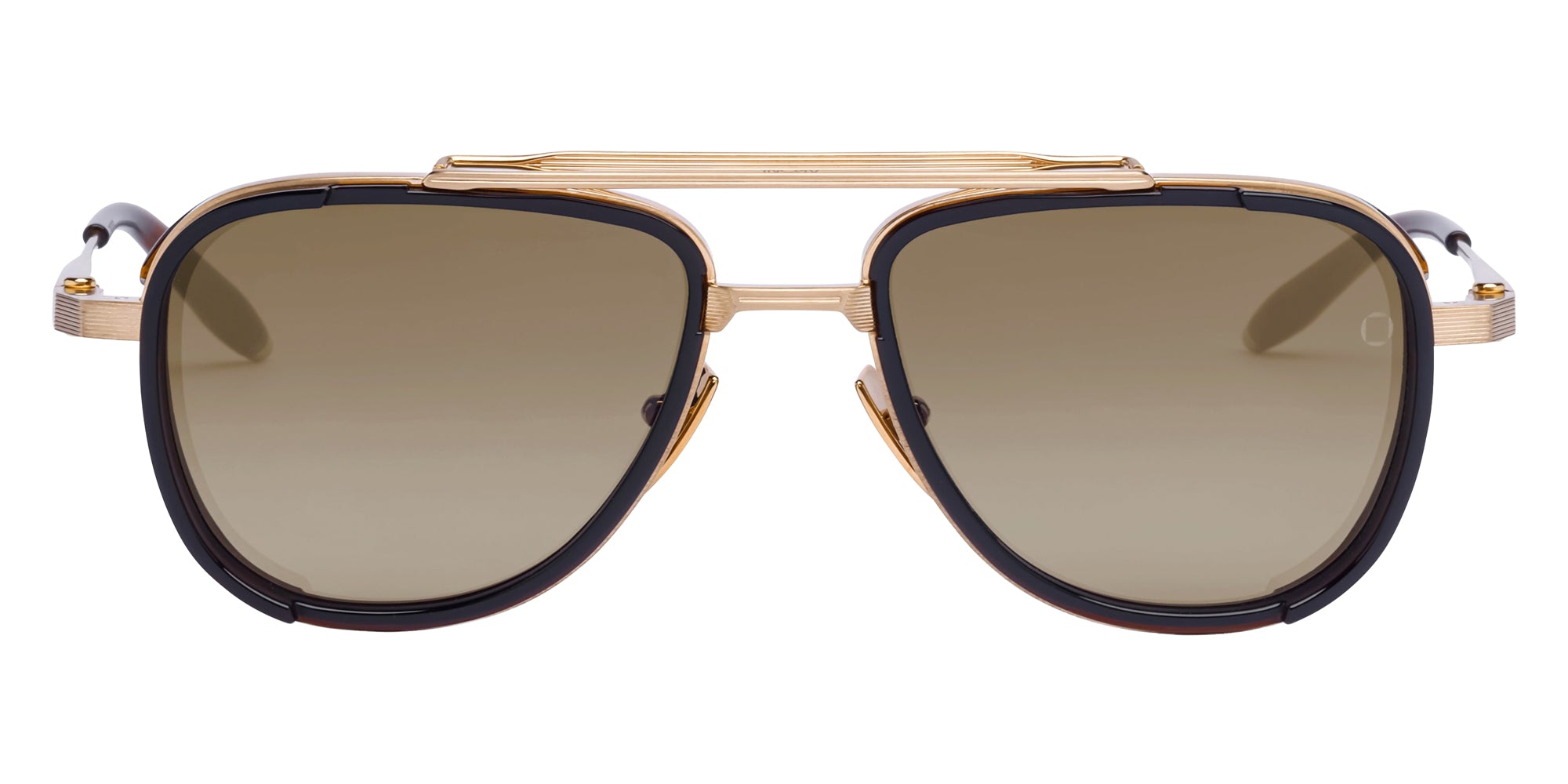 Akoni Spitzer 525C 54 - Brushed 12k Gold/Brown / Dark Brown to Light Brown #id:akospitzer525c_s:104100