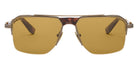 Akoni Starliner 544C 57 - Antiqued 12k Gold with 12k Gold Details/Dark Havana / Senape #id:akostarliner544c_s:102100