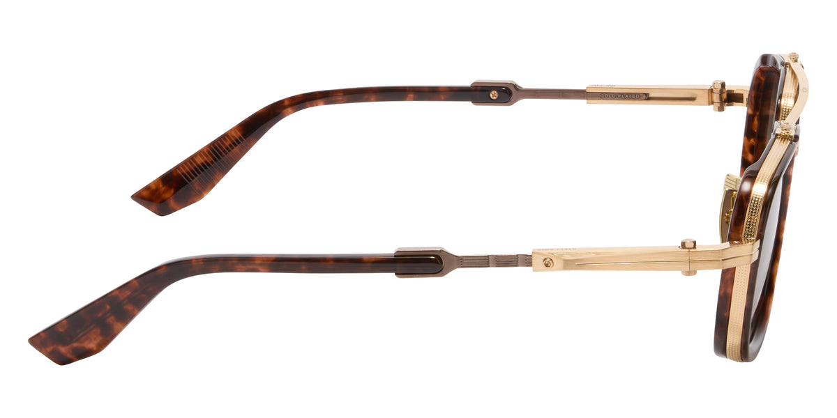 Akoni Stellaris 541C 54 - Brushed 12k Gold/Dark Havana / Dark Brown to Light Brown #id:akostellaris541c_s:100110