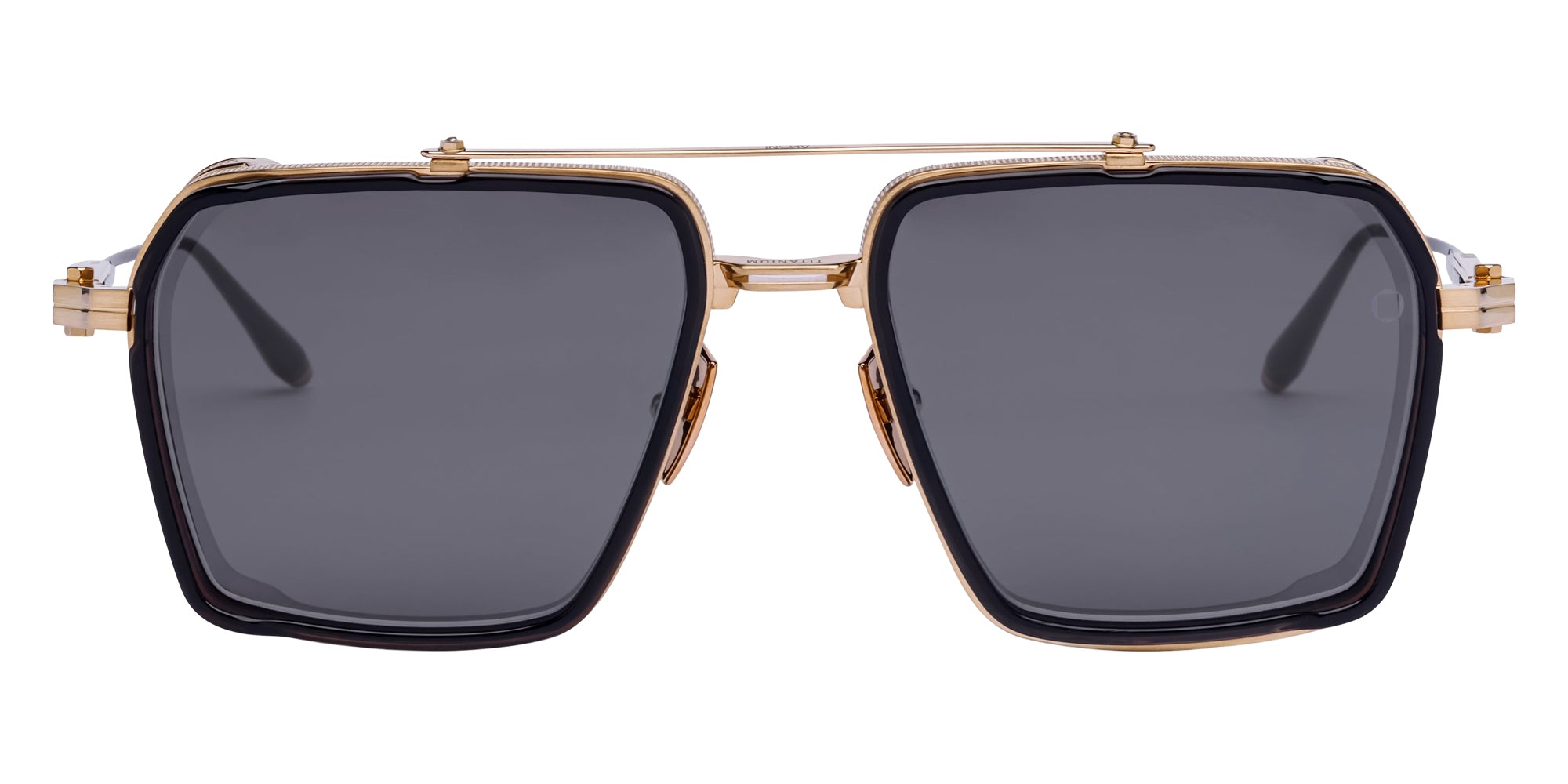 Akoni Tiros 510E 58 - Bushed 12k Gold/Crystal Black / Dark Gray AR #id:akotiros510e_s:100100