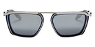 Akoni Ulysses 205B 57 - Matte Navy/Black Palladium / Dark Gray with Silver Flash Mirrored #id:akoulysses205b_s:100100