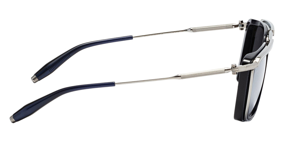 Akoni Ulysses 205B 57 - Matte Navy/Black Palladium / Dark Gray with Silver Flash Mirrored #id:akoulysses205b_s:100110