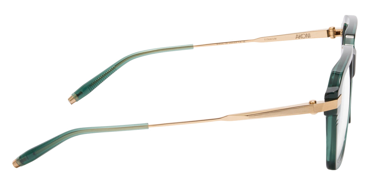 Akoni Vera 543C 54 - Deep Emerald Green/12k Gold #id:akovera543c_s:102110