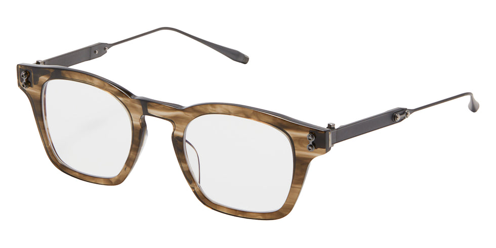 Akoni Wise 418C 45 - Green Tortoise Swirl/Black Iron #id:akowise418c_s:100105