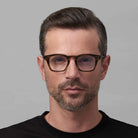 Akoni Wise 418F 45 - Black/Brushed Palladium/Clear Lenses #id:akowise418f_s:108115