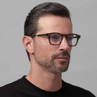 Akoni Wise 418F 45 - Black/Brushed Palladium/Clear Lenses #id:akowise418f_s:108120