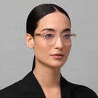 Akoni Wise 418F 45 - Black/Brushed Palladium/Clear Lenses #id:akowise418f_s:108130